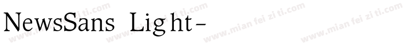 NewsSans Light字体转换